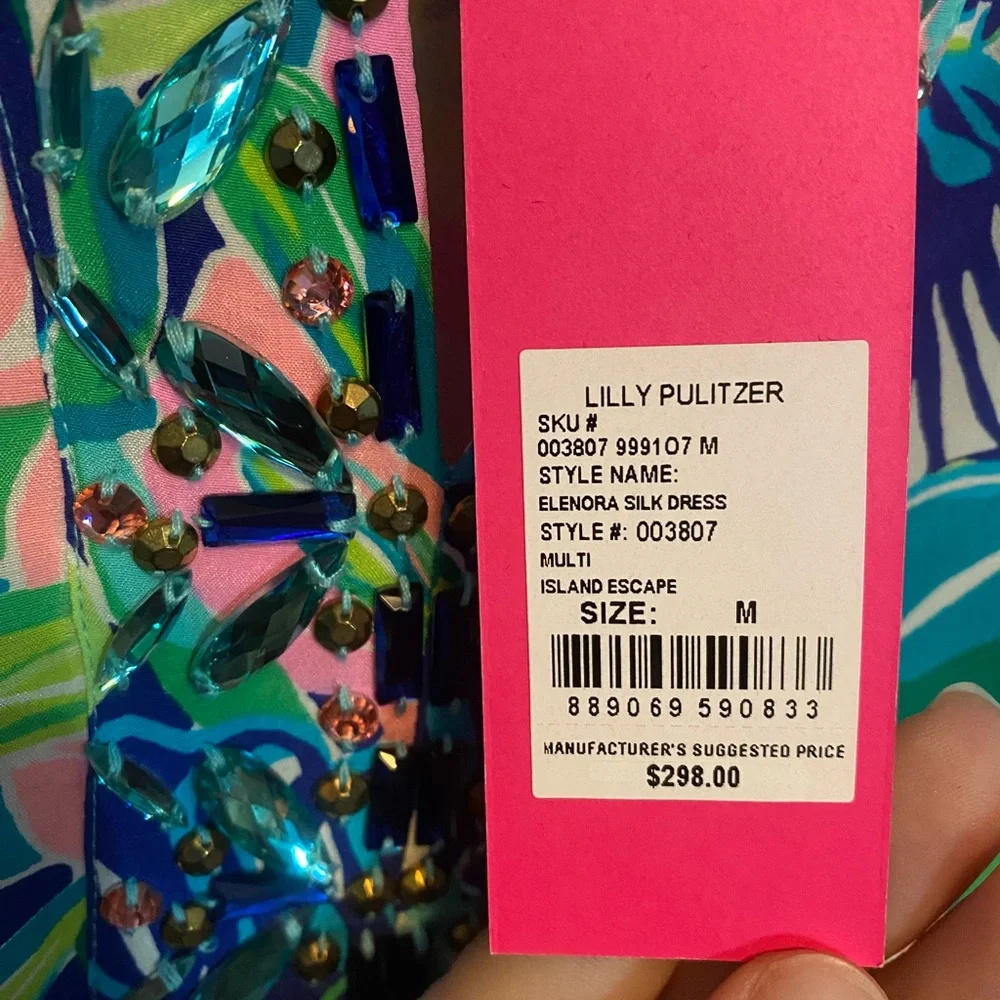 NWT Lilly Pulitzer Elenor’s Silk Dress - Picture 2 of 6